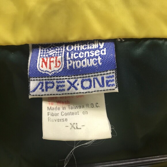 Vintage Green Bay Packers nfl Apex One Pro Line Packable 90's Full Zip XL Rare - Picture 5 of 8